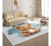 YZQGLHP Cartoon Area Rugs, Bears Carpets, Washable Rug 40x60 cm Anti-Slip Non Shedding, Soft Low Pile Rugs for Bedroom Living Room Office Area Kitchen Decor