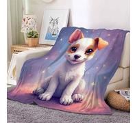 YZQGLHP Cartoon Puppy Throw Blanket Starlight 3D Flannel Blanket 130x150 cm, Lightweight Microfiber Versatile Blankets and Throws for Bed Sofa Settees Couch Office