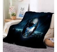 YZQGLHP Earth Throw Blanket Planet 3D Flannel Blanket 180x200 cm, Lightweight Microfiber Versatile Blankets and Throws for Bed Sofa Settees Couch Office