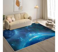 YZQGLHP Galaxies Area Rugs, Planet Carpets, Washable Rug 60x90 cm Anti-Slip Non Shedding, Soft Low Pile Rugs for Bedroom Living Room Office Area Kitchen Decor
