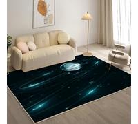 YZQGLHP Galaxies Area Rugs, Planet Carpets, Washable Rug 60x90 cm Anti-Slip Non Shedding, Soft Low Pile Rugs for Bedroom Living Room Office Area Kitchen Decor