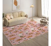 YZQGLHP GingerbreadMan Area Rugs, Star Carpets, Washable Rug 200x300 cm Anti-Slip Non Shedding, Soft Low Pile Rugs for Bedroom Living Room Office Area Kitchen Decor