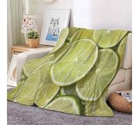 YZQGLHP Lemons Throw Blanket Fruit 3D Flannel Blanket 130x150 cm, Lightweight Microfiber Versatile Blankets and Throws for Bed Sofa Settees Couch Office
