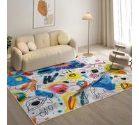 YZQGLHP Lines Area Rugs, Abstract Carpets, Washable Rug 200x300 cm Anti-Slip Non Shedding, Soft Low Pile Rugs for Bedroom Living Room Office Area Kitchen Decor