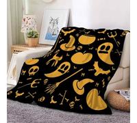 YZQGLHP Little Devil Throw Blanket Halloween 3D Flannel Blanket 130x150 cm, Lightweight Microfiber Versatile Blankets and Throws for Bed Sofa Settees Couch Office