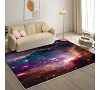 YZQGLHP Planet Area Rugs, Galaxies Carpets, Washable Rug 80x150 cm Anti-Slip Non Shedding, Soft Low Pile Rugs for Bedroom Living Room Office Area Kitchen Decor