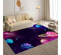 YZQGLHP Planet Area Rugs, Galaxy Carpets, Washable Rug 240x330 cm Anti-Slip Non Shedding, Soft Low Pile Rugs for Bedroom Living Room Office Area Kitchen Decor