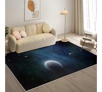 YZQGLHP Starlight Area Rugs, Planet Carpets, Washable Rug 160x230 cm Anti-Slip Non Shedding, Soft Low Pile Rugs for Bedroom Living Room Office Area Kitchen Decor