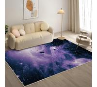 YZQGLHP Starry Night Area Rugs, Planet Carpets, Washable Rug 240x330 cm Anti-Slip Non Shedding, Soft Low Pile Rugs for Bedroom Living Room Office Area Kitchen Decor