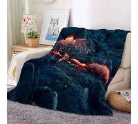 YZQGLHP Stones Throw Blanket Lava 3D Flannel Blanket 100x130 cm, Lightweight Microfiber Versatile Blankets and Throws for Bed Sofa Settees Couch Office