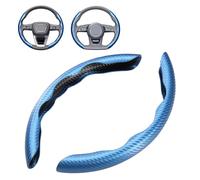 YZQSWCX 2 Pcs Car Steering Wheel Covers for Toyota Highlander 2003-2024 2025, Anti-slip Anti-scratch Segmented Steering Wheel Protector Accessories,Blue