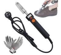 YZRDCXM 150W Electric Leather Iron,Digital Display Mini Leather Iron 50℃~350℃ Wrinkles Removing,with Anti-scalding Tape Temperature Adjustable (Knob Adjustment) for Leather, Handbags