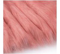 YZRXD Fluffy Faux Fur Fabric Material Long Pile 180x50cm 70x19 Inch Craft Artificial Fur Plush Fabric for Costume Upholstery Gnomes Beard Dwarf Cosplay Decoration(Color:coral pink)