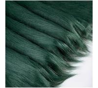 YZRXD Plush Faux Fur Fabric Long Pile 40 Colours Fluffy Craft Artificial Fur Material 180x50cm 70x19 Inch for DIY Crafts Gnomes Beard Cosplay Costume Chair Cover(Color:dark green)