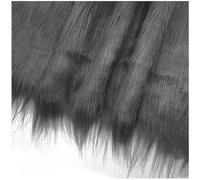 YZRXD Shaggy Faux Fur Fabric Long Pile Fluffy Fake Fur Luxury Craft Material 180cm(70inch) Wide for Gnomes, Sewing, Costumes, Fursuits, Decorations(Size:1.8x1m(70x39in),Color:dark grey)