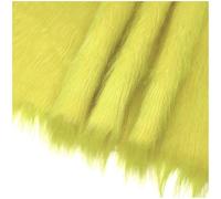 YZRXD Shaggy Faux Fur Fabric Long Pile Fluffy Fake Fur Luxury Craft Material 180cm(70inch) Wide for Gnomes, Sewing, Costumes, Fursuits, Decorations(Size:1.8x0.5m(70x19in),Color:yellow)