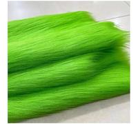 YZRXD Shaggy Plush Faux Fur Fabric Long Pile 160x50cm 62''x19'' Fluffy Craft Fake Fur Material for DIY Crafts Cushion Pad Chair Cover Gnomes Costume Decoration(Color:green)