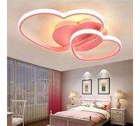 YZSJ Ceiling Light LED Dimmable Ceiling Lamp Modern Heart Acrylic Kids Room Lamp with Remote Control Boys Girls Ceiling Light Cartoon Chandelier Children Ceiling Light Indoor Bedroom Decor Lamp,Pink