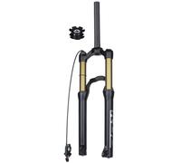 YZSMD 20/24 Inch Lightweight MTB Bicycle Suspension Fork 28.6mm Straight Tube Mountain Bike Front Forks Travel 100mm 135mm QR 9 * 100 Manual Remote Lockout