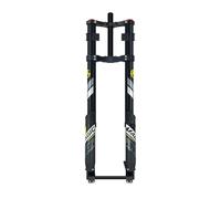 YZSMD 26/27.5/29 Inch Suspension Inverted Air Fork For Fat Mountain Bike Travel 160mm 150 * 15MM Thru Axle Rebound Adjustment 5.0 Fat Tire Dual Crown Downhill Front Fork(Straight)