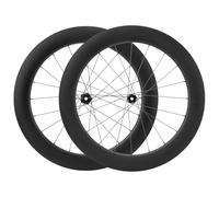 YZSMD 700C Carbon Fiber Road Bike Wheelset Height 28MM/32MM/35MM/38MM/42MM/45MM/50MM/55MM/60MM/65MM/73MM Thru Axle Center Lock Disc Brake 24H Hubs for 8/9/10/11/12 Speed