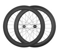 YZSMD 700C Carbon Fiber Road Bike Wheelset Height 28MM/32MM/35MM/38MM/42MM/45MM/50MM/55MM/60MM/65MM/73MM Thru Axle Center Lock Disc Brake 24H Hubs for 8/9/10/11/12 Speed