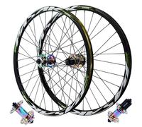 YZSMD Bike Wheelset 26/27.5 Inch, Double Wall Aluminum Alloy Disc Brake 135mm Quick Release MTB Bicycle Rim 32H for HG/MS/XD Hub 11/12