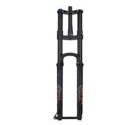 YZSMD DH MTB Air Fork 26/27.5/29 Inch Mountain Bike Suspension Fork 160mm Travel Double Shoulder Thru Axle Fork 15 * 110mm Rebound Adjustable Tapered Fork HL (Color : Black, Size : 27.5'