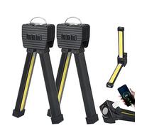 YZSMD Gym Lamp for Posing - 7th Gear Dimming & 180 Degree Folding, Magnetic Posing Lamp Body Building, Portable Magnet LED Posing Lamps, USB Rechargeable Power Bank Camping Light (2PCS null)