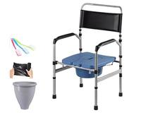 YZSMD Height Adjustable Adult Potty Chair for Seniors - Commode Chair with Wider Toilet Seat, Portable Toilet for Home Use - 45 * 54 * 92cm