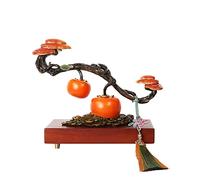 YZSMD Home entrance Decorations ornament Statue Pure Copper Ornaments Everything as You wish Persimmon Ornaments as You Wish Living Room Feng Shui Ornaments Decorative Figurines Bronze entryway