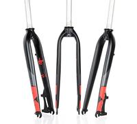 YZSMD Mountain Bike Rigid Forks 26 27.5 29'' MTB Rigid Fork Disc Brake Aluminum Alloy Bicycle Rigid Fork 1-1/8'' Threadless Ultralight QR 9mm 820g (Color : Red, Size : 29'')