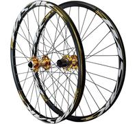 YZSMD Mountain Bike Wheelset, 26/27.5/29 Inch Double Wall Aluminum Alloy Hybrid/MTB Bicycle Rim Disc Brake Compatible 7/8/9/10/11