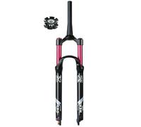 YZSMD MTB Air Suspension Fork Fit For 26 27.5 29 Inch XC AM Mountain Bike Front Forks Ultralight 140mm Travel QR 9mm Tapered Steerer 1-1/2'' Rebound Adjust