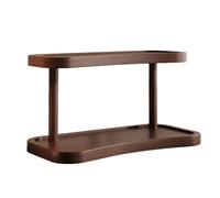 yztju Coffee Mug Stand - 12.6in Wooden Two Tier Shelf, Tabletop Mug Storage, Visibility Structure Desktop Organization, Balance Coffee Display Rack | Home Kitchens, Dorm Desktops, Coffees Bars