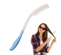 yztju Long Handle Hair Brushes and Combs,Long Handle Cow Comb, Multifunctional Long Handle Long Comb, Elegant Long Handle Brush with Beautiful Design, Long Hair Removal Brush