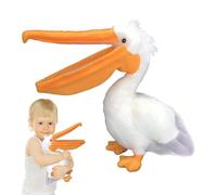 yztju Pelican Plush - fuzzy Animal Toy, Cute Bird Doll | Stuffed Pelican Decoration Piece, Kids Bedroom Decor Accent, Birthday Party Gift Toy, Valentine's Day Plush Collectible Bird Figure