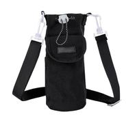 yztju Water Bottle Holder with Strap - Adjustable Water Carry Bag, Camping Cup Cover, Outdoor Travel Water Cup Storage Bag, Insulated Water Bottle Holder, Black, Se référer au descriptif, Refer to