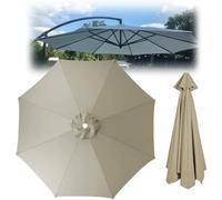 YZTTCD Garden Parasol Canopy Cover, 6 Rib / 8 Rib Parasol Replacement Fabric, Cantilever Parasol Top Fabric Cover, Fade Resistant,Top Color,8ribs:3.0m/9.8ft
