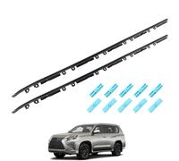 YzusGomumu Front Driver & Passenger Side Windshield Moulding Kit 2 PCS Compatible with 2010-2022 Lexus GX460 Land Cruiser Prado Replace 75536-60010 75535-60020 75545-53011
