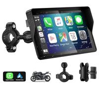 YZW CarPlay Motorcycle Screen CarPlay Wireless and Android Auto 5 Inch Waterproof Touch Screen IP67 Portable for Motorcycle GPS Carplay Compatible with