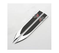 yzw6688 1Pair Zinc Alloy PVC FR Logo Emblem Badge Decals 3D Metal Fender Side Sticker Car Sticker Compatible with FR Leon Ibiza Altea Exe (Color : Black)