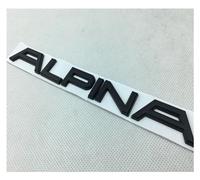 yzw6688 1X Metal ALPINA Letter Trunk Rear Emblem sticker Compatible with E46 E60 E90 E36 E53 E30 E34 F10 F30 1 3 5 7 Car Stying Sticker (Color : Black)