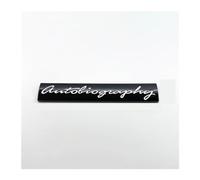 yzw6688 3D ABS Letters Autobiography Trunk Edition Emblem Car Side Badge Logo Sticker Chrome Silver Black Red (Color : Glossy black, Size : Autobiography)