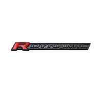 yzw6688 Car Metal R DYNAMIC Logo Side Fender Trunk Badge Emblem Decals Sticker Compatible with VELAR Sport Discovery Evoque HSE Defender (Color : Black)