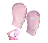 YZWDQYHDYS 2pcs Large Restraint Head Mask Role Play Hood for Party and Sexual Bedroom Game -B07UK (Pink)