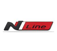 YZWDSFP Car 3D Styling Insignia for Hyundai Elantra Veloster Kona i20 i30 N Line, Self-Adhesive Badge Sticker, Car Letter Nameplate Logo, Car Styling Decoration Accessories,B