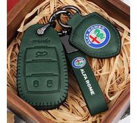 YZWDSFP Car Keyring for Alfa Romeo Stelvio Giulia, Car Key Ring for Women and Men, Car Key Fob Replacement for Car, Key Holder Keychain, Car Accessories Family Present,C-OneSize