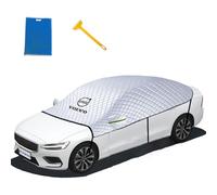 YZWDSFP Half Car Cover for Volvo XC60 2015-2020, All Weather Waterproof Car Top Cover, Front Screen Protective Cover, Outdoor Snow Ice Dust Guard Cover