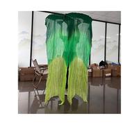 YZWHKJ Belly Dance Fan Real Silk Fan Veils For Belly Dance Bamboo-Ribs Folding Long 1.8m/2.1m Hand Made Dyed(Style 5-s,XL-210x90cm)